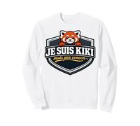 Je suis Kiki mais Pas concon Citation Humour Panda Roux Sweatshirt