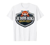 Je suis Kiki mais Pas concon Citation Humour Panda Roux T-Shirt
