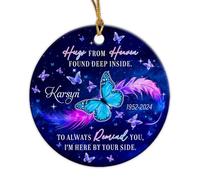 Je suis Là À Tes Côtés Décoration De Noël À Suspendre avec Ficelle Dorée Sapin Décoration D'Ornement De Noël Céramique Christmas Hanging