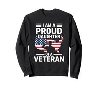 Je suis la fière fille d'un vétéran Journée des anciens combattants Sweatshirt