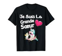 Je suis La Grande Soeur Cadeau T-Shirt Graphique avec Valeur