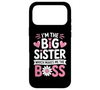 Je suis la Grande sœur, ce Qui Fait de Moi la patronne, fière de ma Grande sœur Coque pour iPhone 17 Pro Max
