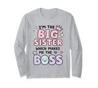 Je suis la Grande sœur, ce Qui Fait de Moi la patronne, fière de ma Grande sœur Manche Longue