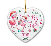 Je suis La Grande Sœur Ornement Suspendu Céramique Pendentif De Noël avec Ficelle Décoration De Noël A Suspendre pour Fête Mariage Salon