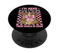 Je suis là, on m'a Dit qu'il y aurait Une joueuse d'échecs, Master Girl PopSockets PopGrip Adhésif