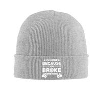 Je suis Là Parce Que Tu As Cassé Quelque Chose. Femme Homme Bonnet De Trawler Coupe-Vent Bonnets Tricoté Chaud Bonnet De Pêcheur pour Ski Jogging Le Quotidien