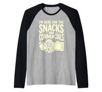 Je suis là pour des Snacks et des publicités, Une fête de Football Amusante Manche Raglan