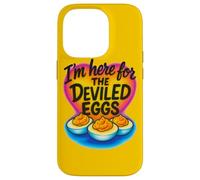 Je suis là pour la Nourriture Amusante de Thanksgiving aux œufs farfelus Coque pour iPhone 14 Pro