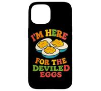 Je suis là pour la Nourriture Amusante de Thanksgiving aux œufs farfelus Coque pour iPhone 15