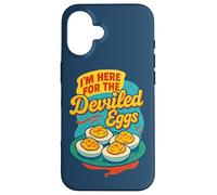Je suis là pour la Nourriture Amusante de Thanksgiving aux œufs farfelus Coque pour iPhone 16