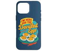 Je suis là pour la Nourriture Amusante de Thanksgiving aux œufs farfelus Coque pour iPhone 16 Pro Max
