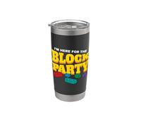 Je suis là pour The Block Party Block Building Brick Builder Gobelet isotherme en acier inoxydable double paroi