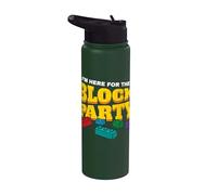 Je suis là pour The Block Party Block Building Brick Builder Stainless Steel Insulated Water Bottle