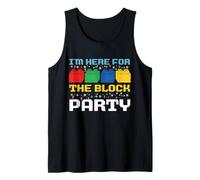 Je suis là pour The Block Party Brick Builder Funny Christmas Débardeur