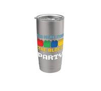Je suis là pour The Block Party Brick Builder Funny Christmas Gobelet isotherme en acier inoxydable double paroi