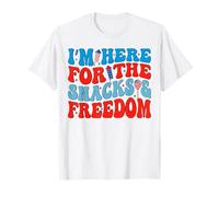 Je suis là pour The Snacks and Freedom American, le 4 juillet T-Shirt