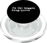 Je suis la reine du roi du haggis Funny Haggis Minimalist PopSockets PopGrip pour MagSafe