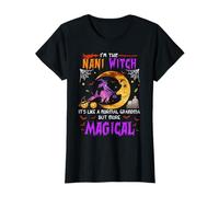 Je suis la sorcière Nani, Grand-mère Indienne, Halloween Magique T-Shirt