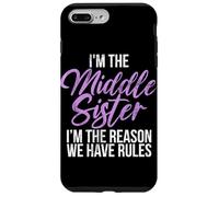 Je suis la sœur intermédiaire, Je suis la Raison pour laquelle Nous Avons des règles, sœur Coque pour iPhone 7 Plus/8 Plus