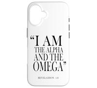 Je suis l'Alpha et l'Oméga Révélation 1:8 Coque pour iPhone 16