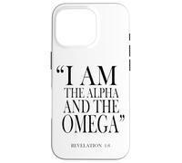 Je suis l'Alpha et l'Oméga Révélation 1:8 Coque pour iPhone 16 Pro