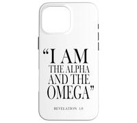 Je suis l'Alpha et l'Oméga Révélation 1:8 Coque pour iPhone 16 Pro Max