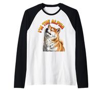 Je suis l'Alpha Funny Shiba Inu Dog Leadership Sarcastique Manche Raglan