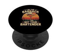 Je suis Le barback, Pas Votre Barman rétro PopSockets PopGrip Adhésif