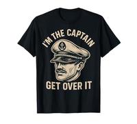 Je suis Le Capitaine Get Over It Nautical Vintage T-Shirt