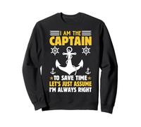 Je suis le capitaine pour gagner du temps, supposons simplement que c'est le capitaine du bateau Sweatshirt