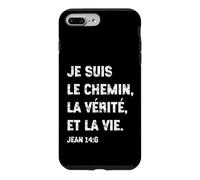 Je suis Le Chemin Bible Verset Jean 14.6 Cadeau Chrétien Coque pour iPhone 7 Plus/8 Plus