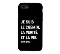 Je suis Le Chemin Bible Verset Jean 14.6 Cadeau Chrétien Coque pour iPhone SE (2020) / 7/8