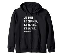 Je suis Le Chemin Bible Verset Jean 14.6 Cadeau Chrétien Sweat à Capuche