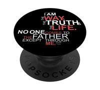 Je suis Le Chemin, la vérité et la Vie (Jean 14, 6) PopSockets PopGrip Adhésif