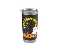 Je suis le fantôme d'Halloween le plus drôle de quelqu'un Gobelet isotherme en acier inoxydable double paroi