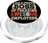 Je suis Le Fier Patron d'employés géniaux PopSockets PopGrip pour MagSafe