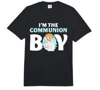 Je suis Le garçon de Communion, 1er garçon de la Sainte Communion, Enfants catholiques Comfort Colors Adult Heavyweight T-Shirt