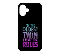 Je suis Le jumeau Le Plus âgé, Je Fais en sorte Que Les règles soient drôles Coque pour iPhone 16