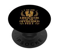 Je suis Le libérateur des Pieds opprimés Réflexologue Amusant PopSockets PopGrip Adhésif