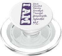 Je suis Le Mois De L'histoire des Noirs Un Afro Africain PopSockets PopGrip pour MagSafe