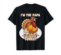 Je suis Le Papa Turkey Heureux Merci à la Famille, père et Papa T-Shirt