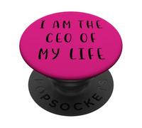 Je suis Le PDG de ma Vie Déclaration motivante inspirante PopSockets PopGrip Adhésif