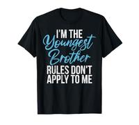 Je suis Le Plus Jeune frère Les règles ne s'appliquent Pas à Mes frères et sœurs T-Shirt