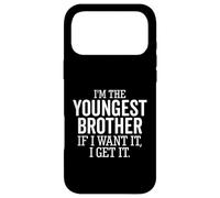 Je suis Le Plus Jeune frère, si Je Le Veux, J'Ai Un frère drôle Coque pour iPhone 17 Pro Max