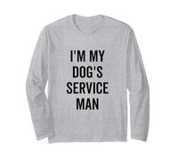 Je suis Le serviteur de Mon Chien, Un Amoureux des Animaux de Compagnie drôle Manche Longue