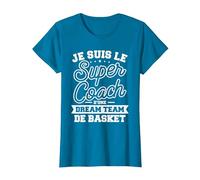 Je suis Le Super Coach d'une Dream Team De Basket T-Shirt, Femme, Saphir, S