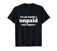 Je suis Le Support Technique Non rémunéré de ma Famille | Retro Developer IT T-Shirt
