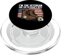 Je suis Le vétéran et la Femme du vétéran, Un Soldat Militaire PopSockets PopGrip pour MagSafe