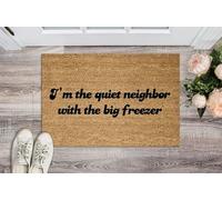 Je suis Le Voisin Tranquille avec Le Grand Congélateur Paillasson Exterieur Antidérapant Absorbant Tapis De Porte Durable Paillasson pour Couloir Extérieur Jardin 40 X 60Cm