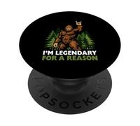 Je suis légendaire pour Une Raison : Bigfoot Rock dans la forêt de Sasquatch PopSockets PopGrip Adhésif